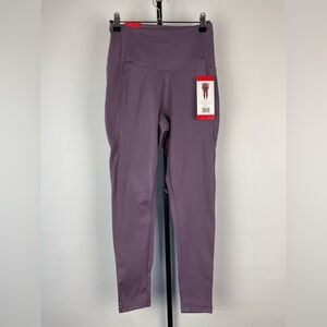 Danskin Vintage Violet 25” Inseam Contour Athletic Side Pocket Stretch Leggings